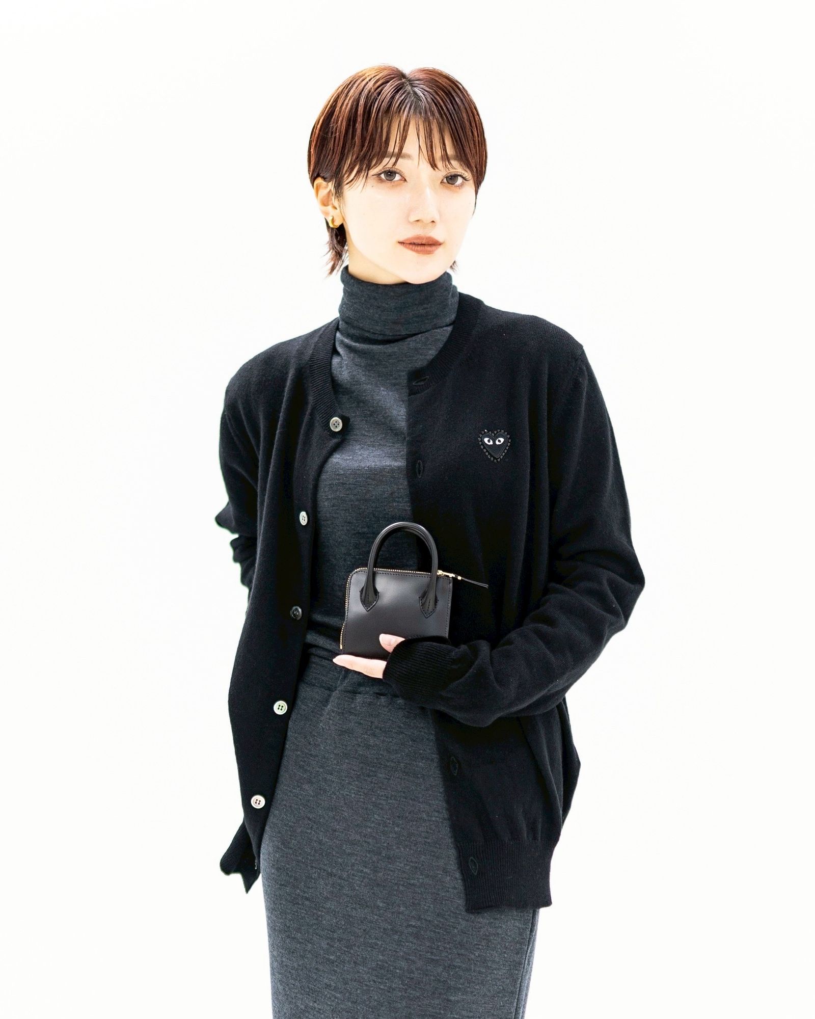 コムデギャルソン 財布 HANDELS L字型ZIP WALLET (8Z-U310-051)BLACK
