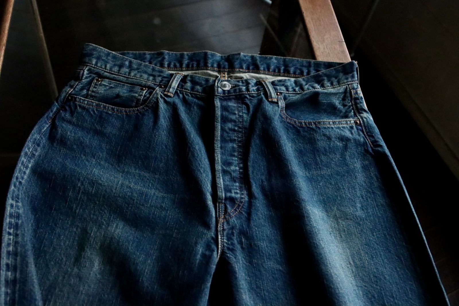 アプレッセ23SSデニム Washed Denim Wide Pants(23SAP-04-11H)INDIGO※2月11日(土)発売！ - 30
