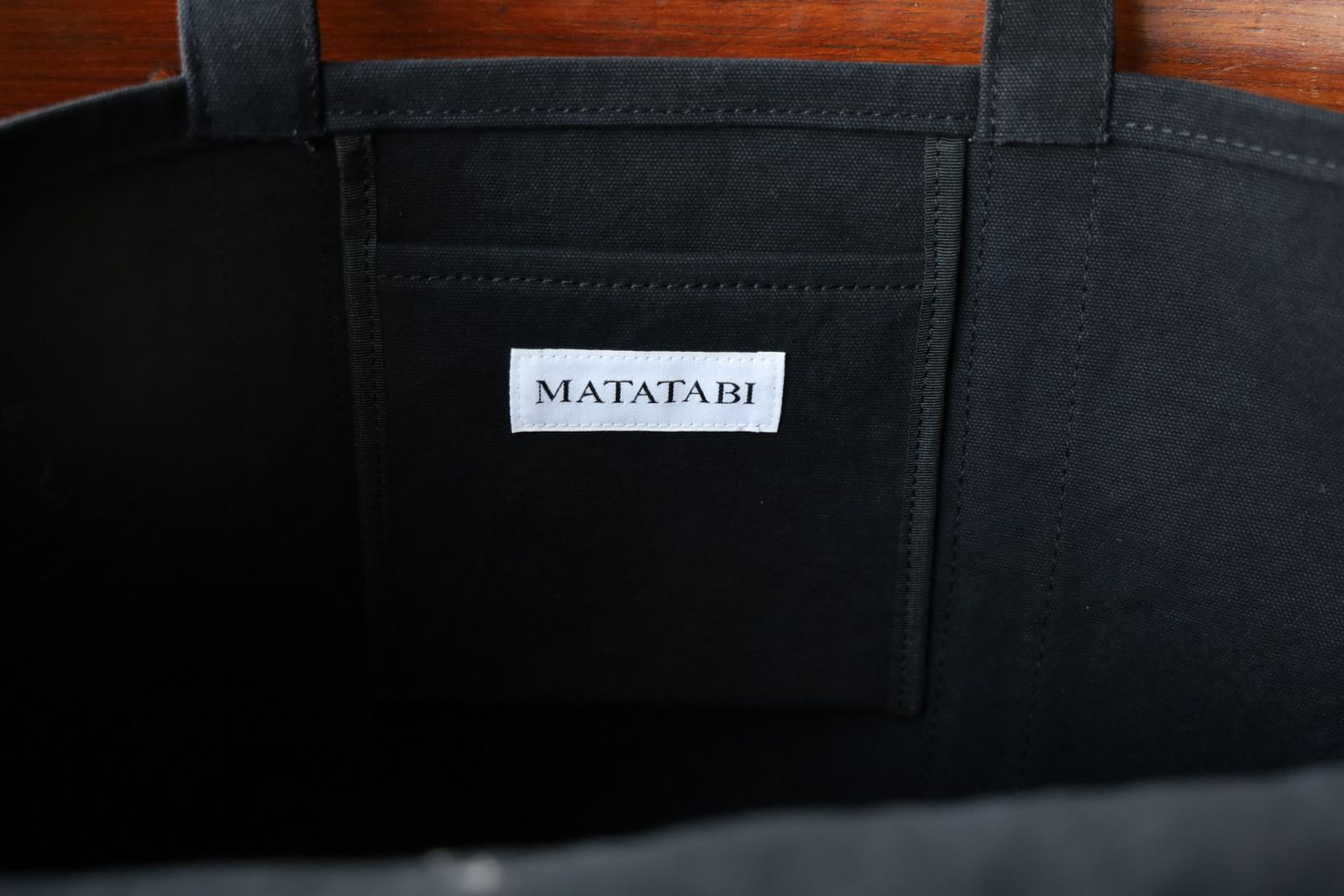 トーキングアバウト ジ アブストラクション 25AW CROSS TOTE BAG L (2526AW-AC-008)BLACK☆新作発売！