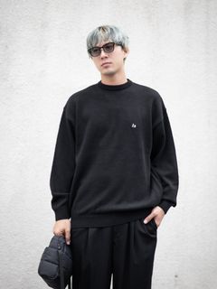 FreshService THERMAL JERSEY CREW NECK KNIT MARK STYLE