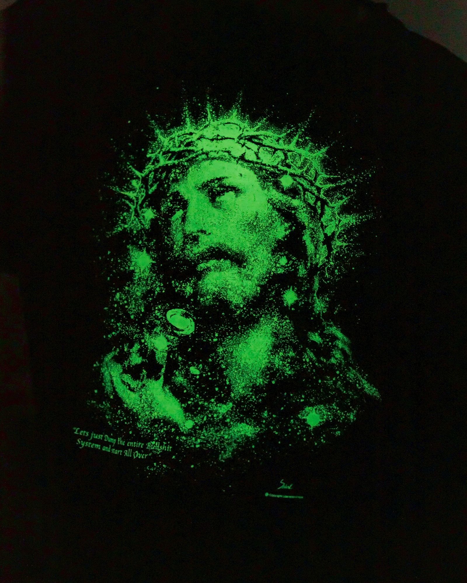 SAINT M×××××× - セントマイケル Tシャツ JESUS SS TEE(SM-HR8