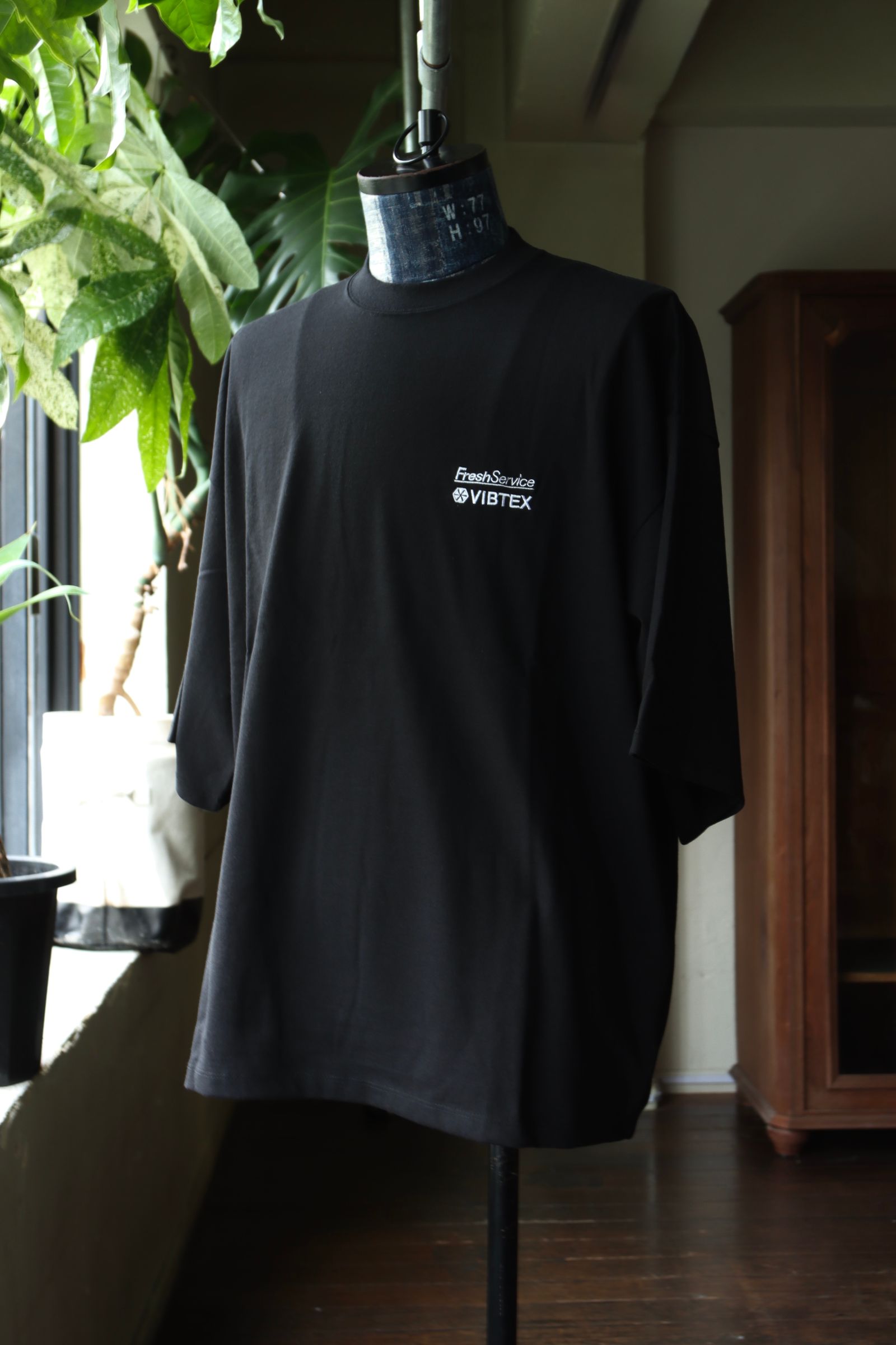 VIBTEX for FreshService S/S CREW NECK TEE(FSC252-70003)BLACK☆再入荷しました！