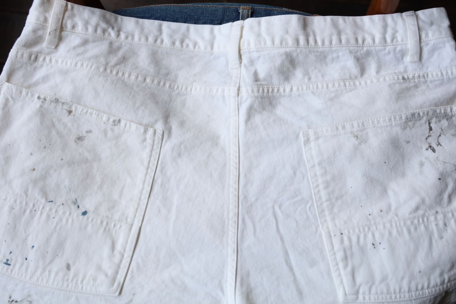 BOW WOW バウワウ PAINTER'S  SPLATTER SHORTS(BW251-PSS)WHITE PANTED