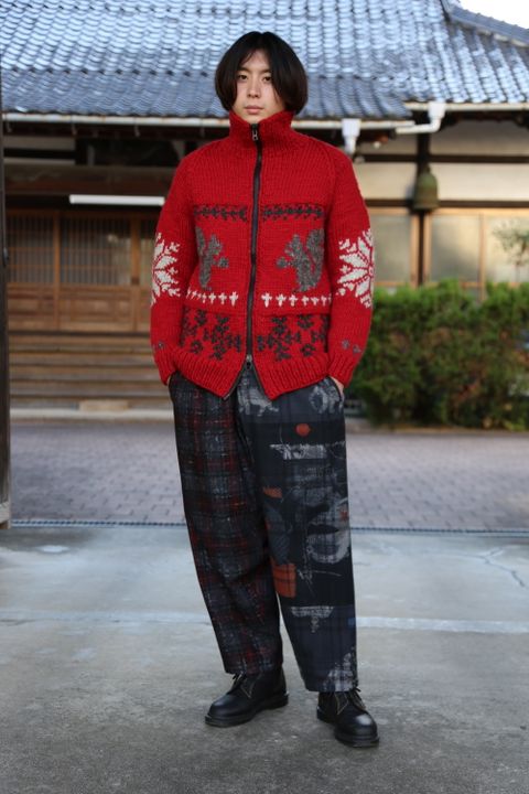 Yohji Yamamoto "BANG ON!" 新作ニットブルゾンstyle.2020.10.25.