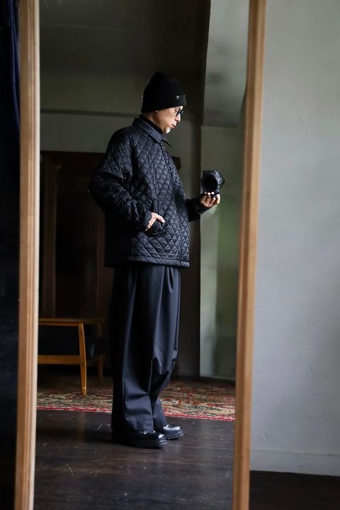 COMME des GARCONS HOMME 26FW リバーシブルキルティングジャケット"BLACK"スタイル