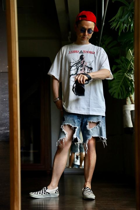 ©SAINT M×××××× 攻殻機動隊コラボ GITS GS_SS TEE"WHITE"スタイル