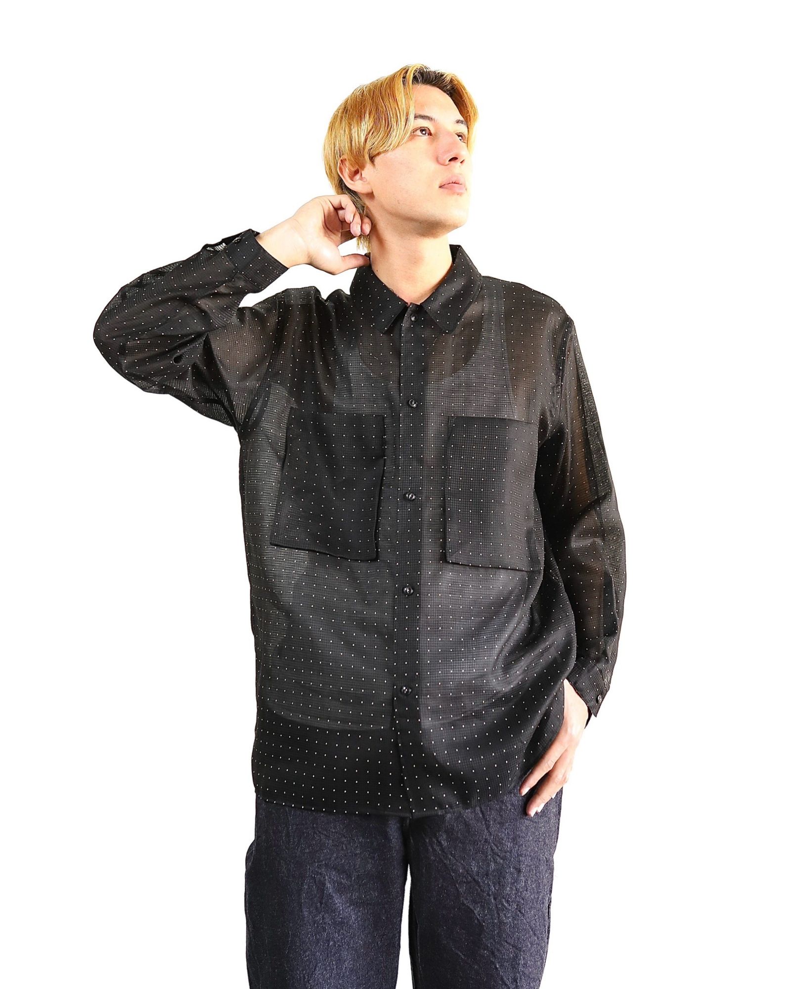blurhms 24SS 新作Square Dot Gusset PKT Shirt&12.9oz Bias Denim Pants style 2024.3.2