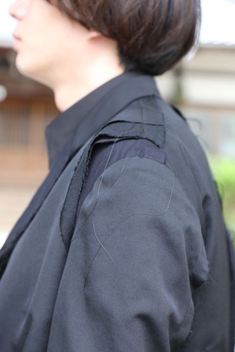 Yohji Yamamoto pour Homme 2020AW 新作 M-3BS 重ねST止レイヤードジャケット(HR-J10-802)style.2020.9.18.