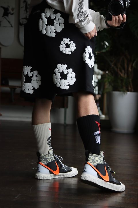 レディメイド×デニムティアーズREADYMADE×DENIM TEARS SWEAT SHORTSスタイル.2022.9.29.