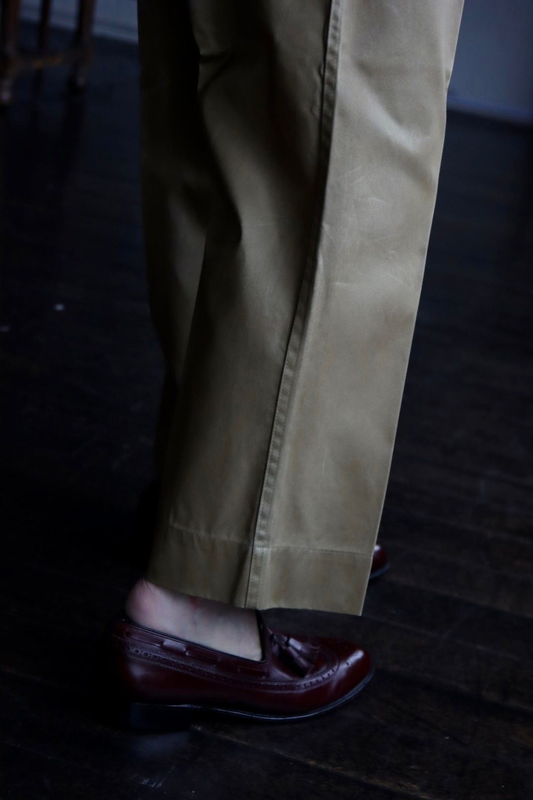 A.PRESSE Vintage US ARMY Chino Trousersスタイル