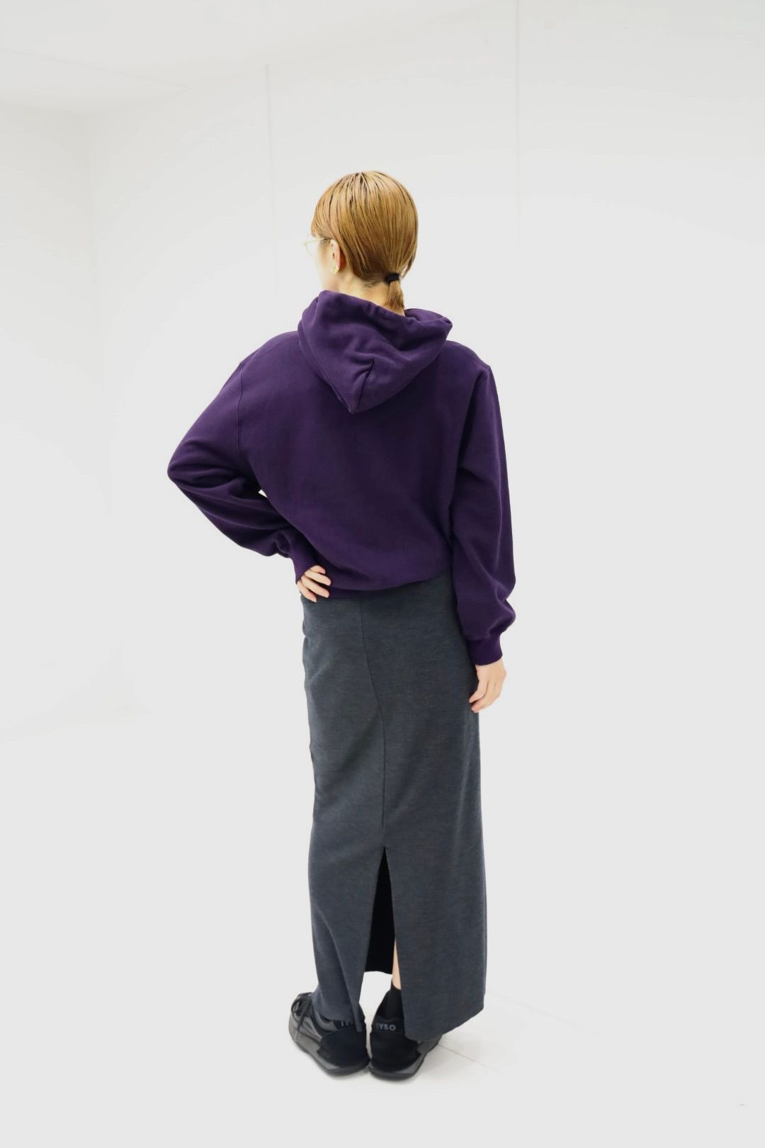 blurhms Women's 25FW Soft&Hard Sweat Hoodie P/O(bROOTS24F22F25)DarkPurple☆新作発売！