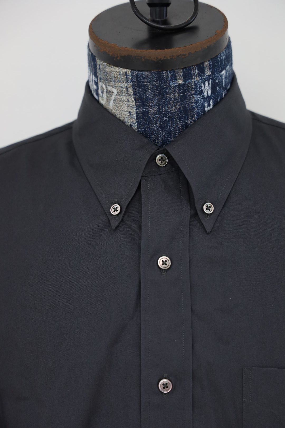 グラフペーパー Easy Care Poplin L/S B.D Box Shirt(GM263-50619)GRAY☆7月11日(土)発売！