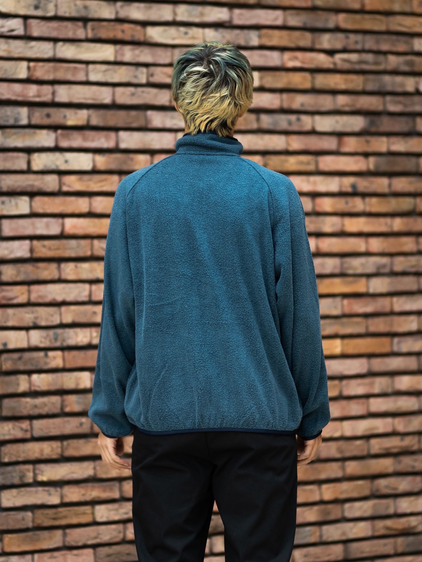 A.PRESSE Vintage Silk Fleece Harf ZIP Jacket MARK STYLE