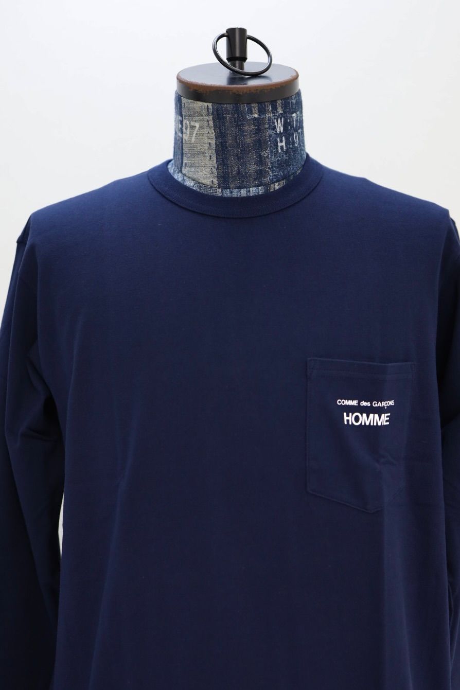 コムデギャルソンオム ロングスリーブTシャツ(HQ-T102-051)NAVY☆2月6日(金)発売！
