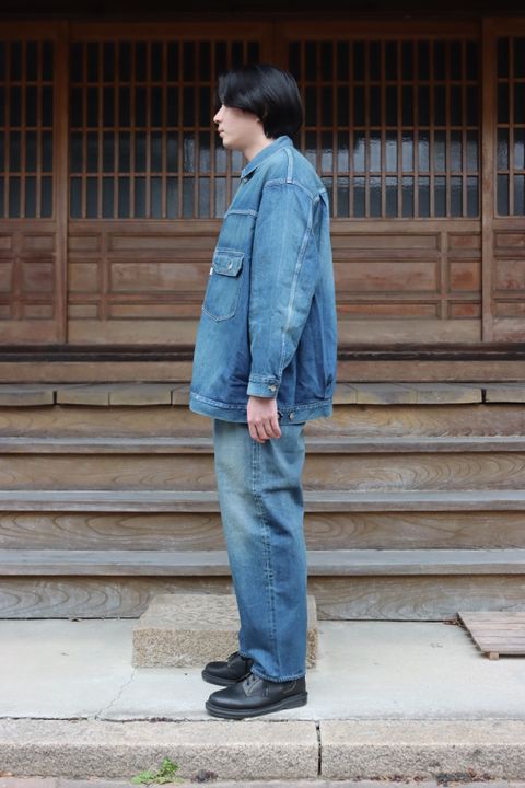 Graphpaper 22SS Selvage Denim Jacket(GU221-30025B)DARK FADE style
