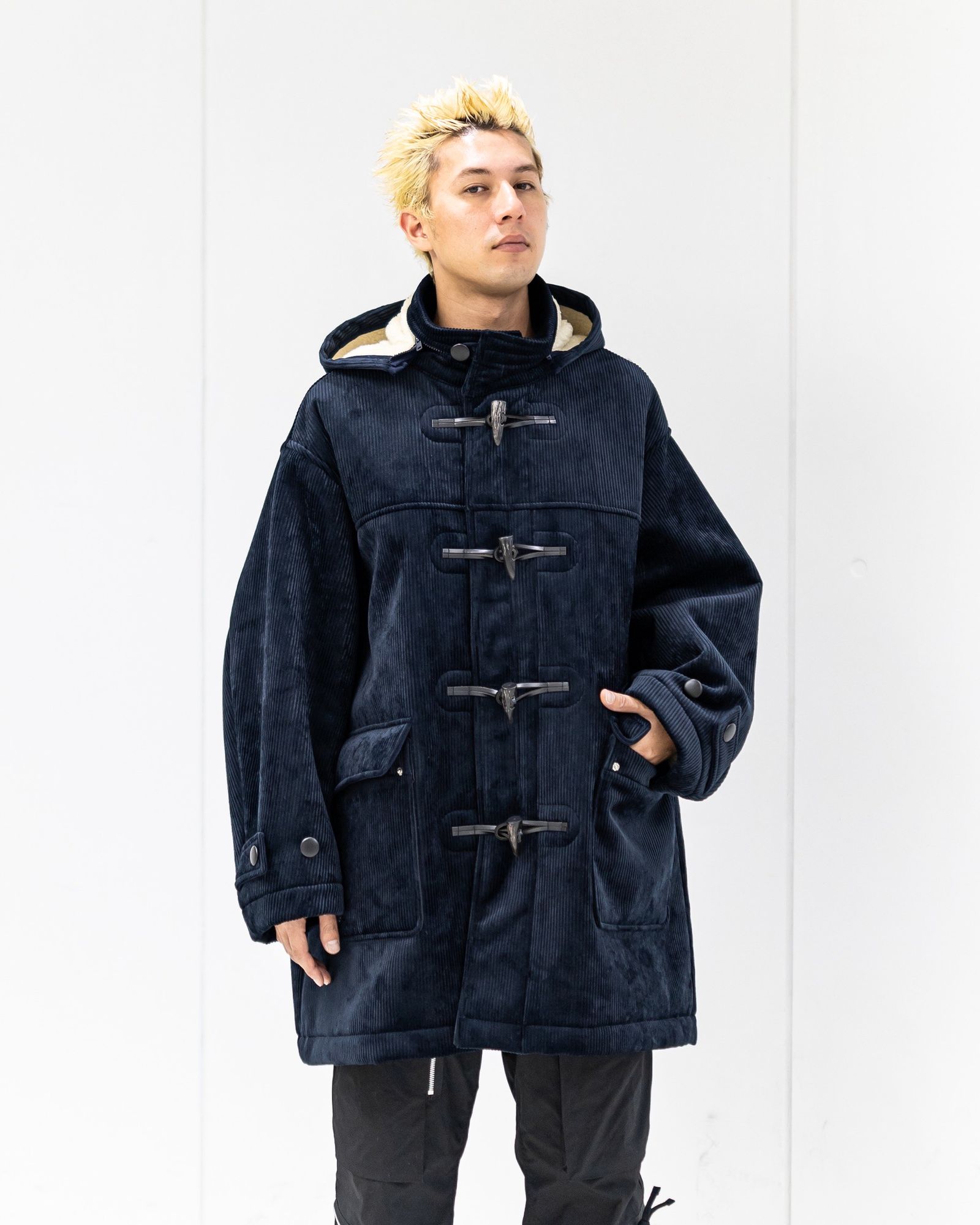 フレッシュサービス SHERPA CORDUROY DUFFLE COAT(FSC254-10064)NAVY☆11月22日(土)発売！