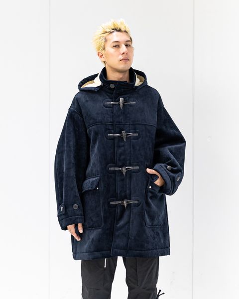 フレッシュサービス SHERPA CORDUROY DUFFLE COAT(FSC254-10064)NAVY