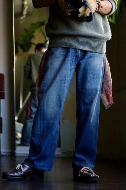 A.PRESSE アプレッセ 23Style No.2 Washed Denim Pantsスタイル