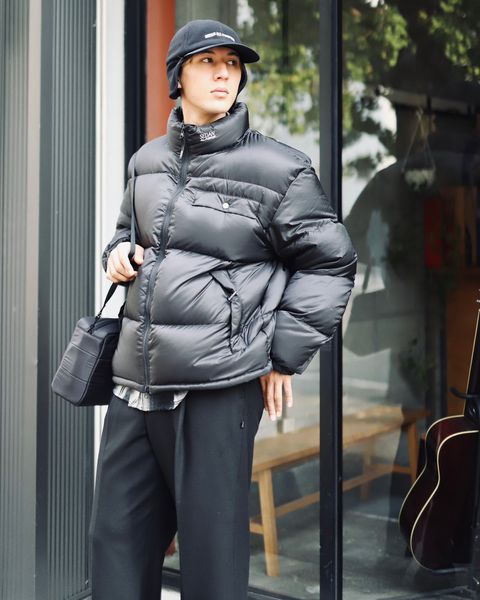 SEDAN ALL-PURPOSE セダンオールパーパスFW23 Micro Ripstop Down Jacket"Black"スタイル