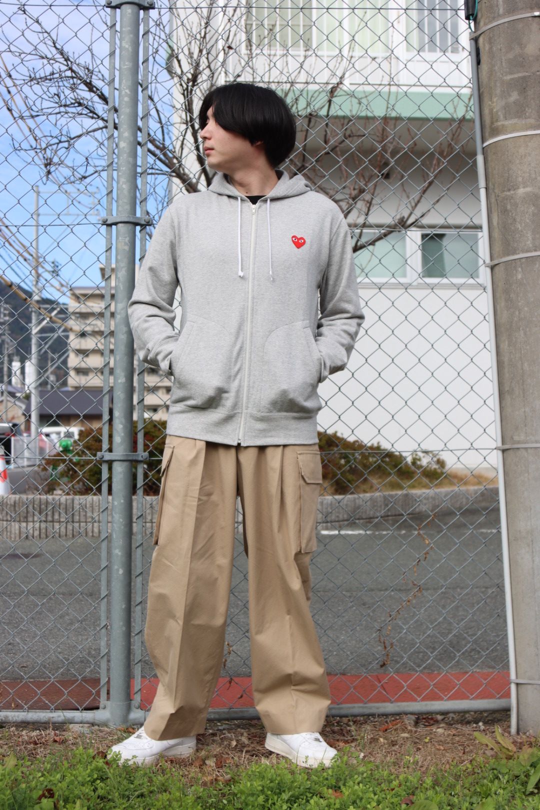 PLAY COMME des GARCONS ZIP HOODED SWEATSHIRT style.2022.12.9