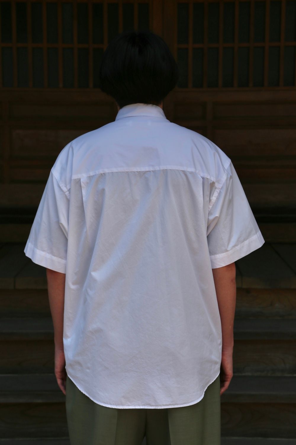 Dulcamara Broad Oversized S/S Regular Collar Shirt(GM212-50625B) style.2021.5.30