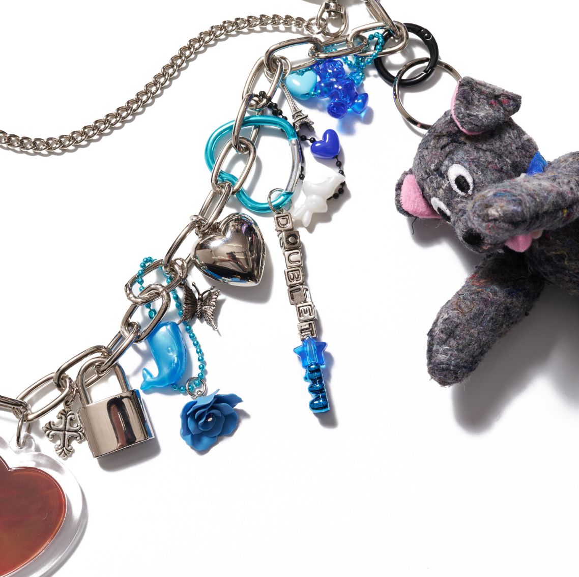 ダブレット25AW KEY CHAIN WITH DOG DOLL(25AW91AC36) BLUE