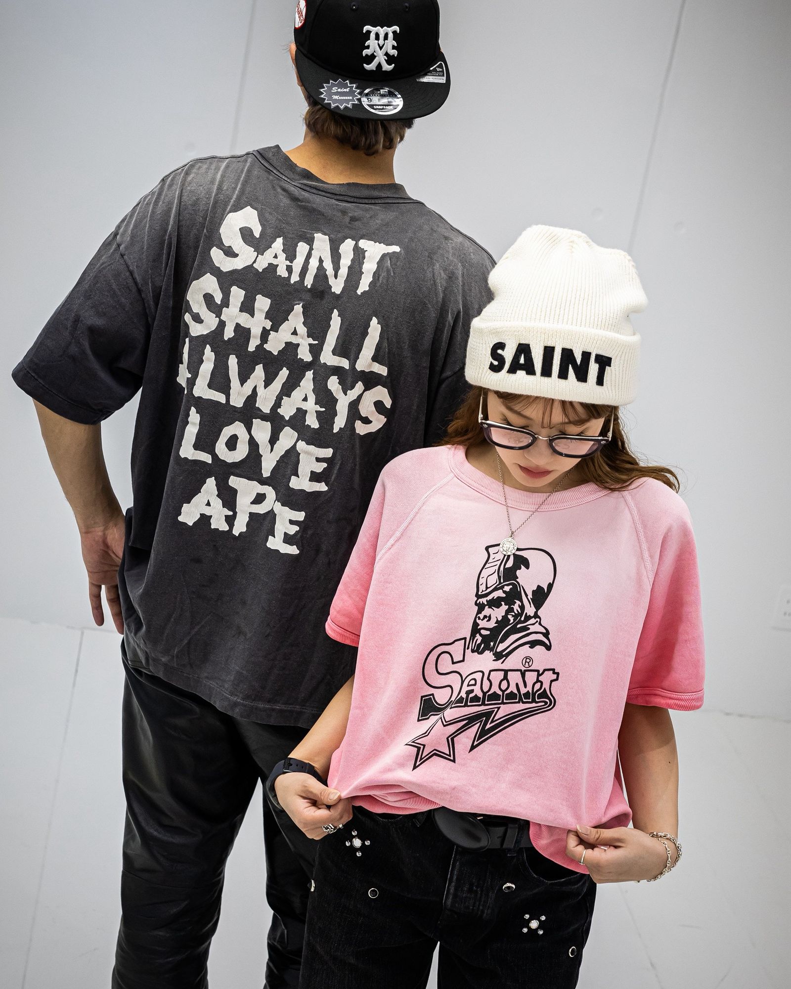 セントマイケル 26SS BAPE_SS CRW N SWT/SNT STAR(SM-MK8-0000-C51)PINK☆2月7日(土)10:00発売！