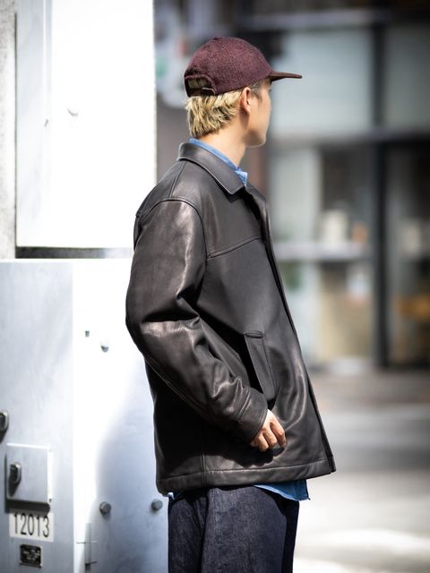 COMME des GARCONS HOMME ディアスキンレザーカーコート