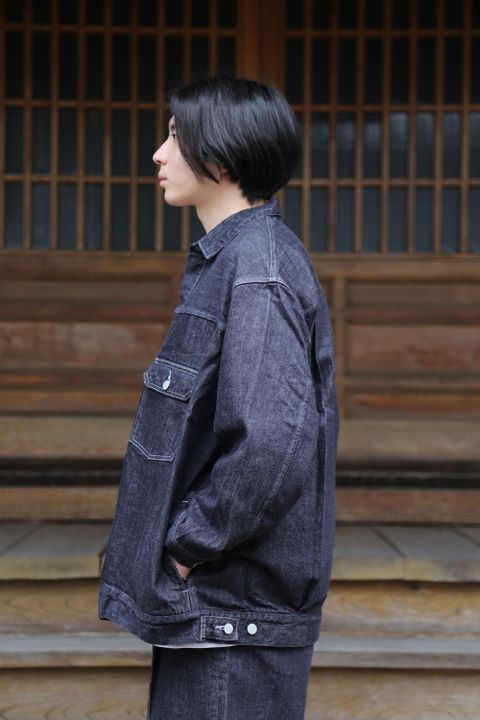 Graphpaper Colorfast Denim Jacket(GM213-30095B) style.2021.7.10.