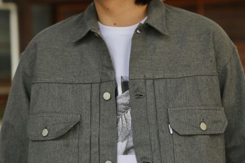 Graphpaper Colorfast Denim Blouson"GRAY"Style.2021.4.18.