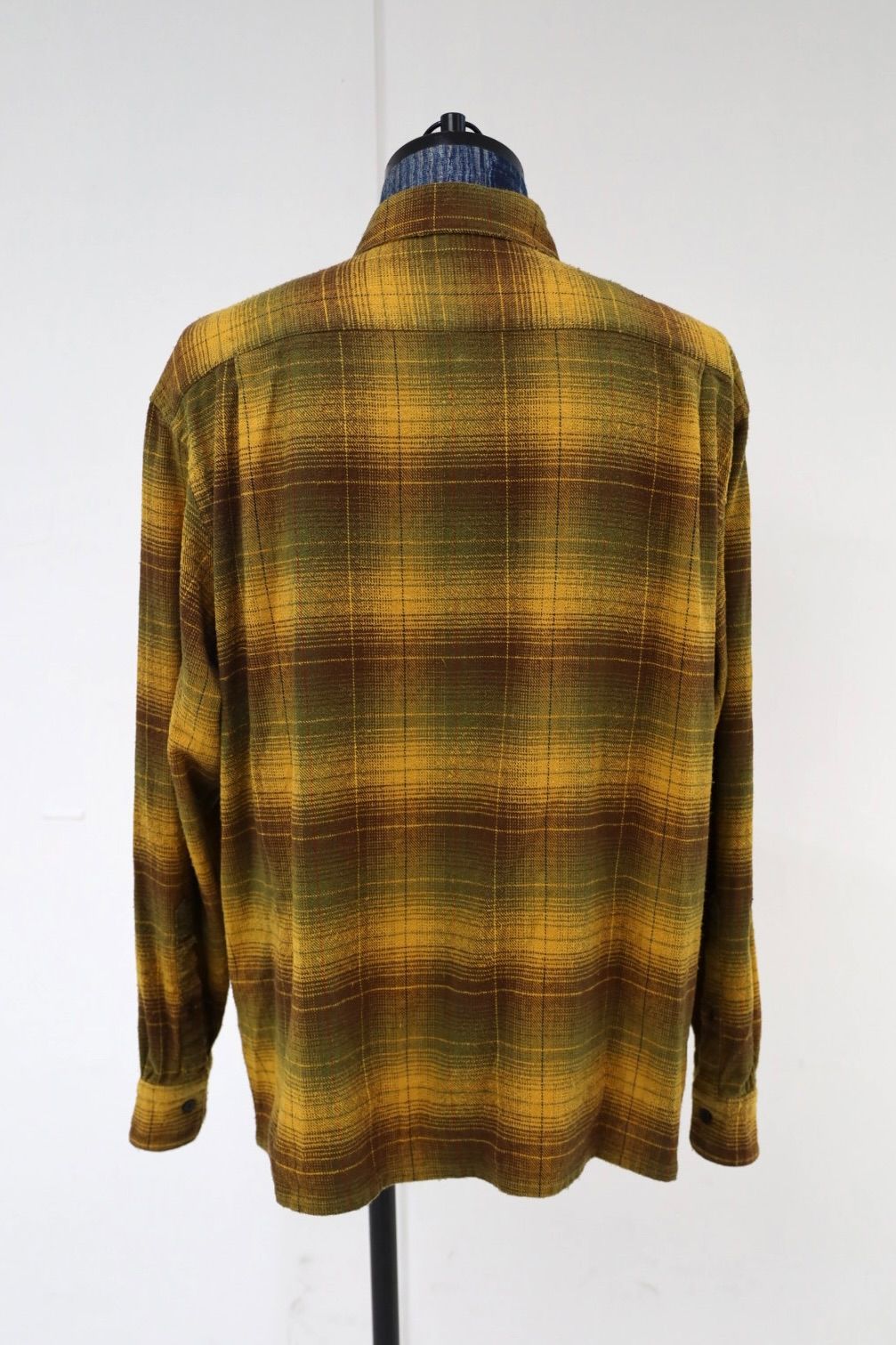 アプレッセ 2026 STYLE2 Vintage Cotton Silk Nep Twill Check Shirts(26AAP-02-06)MUSTARD☆8月22日(土)発売！