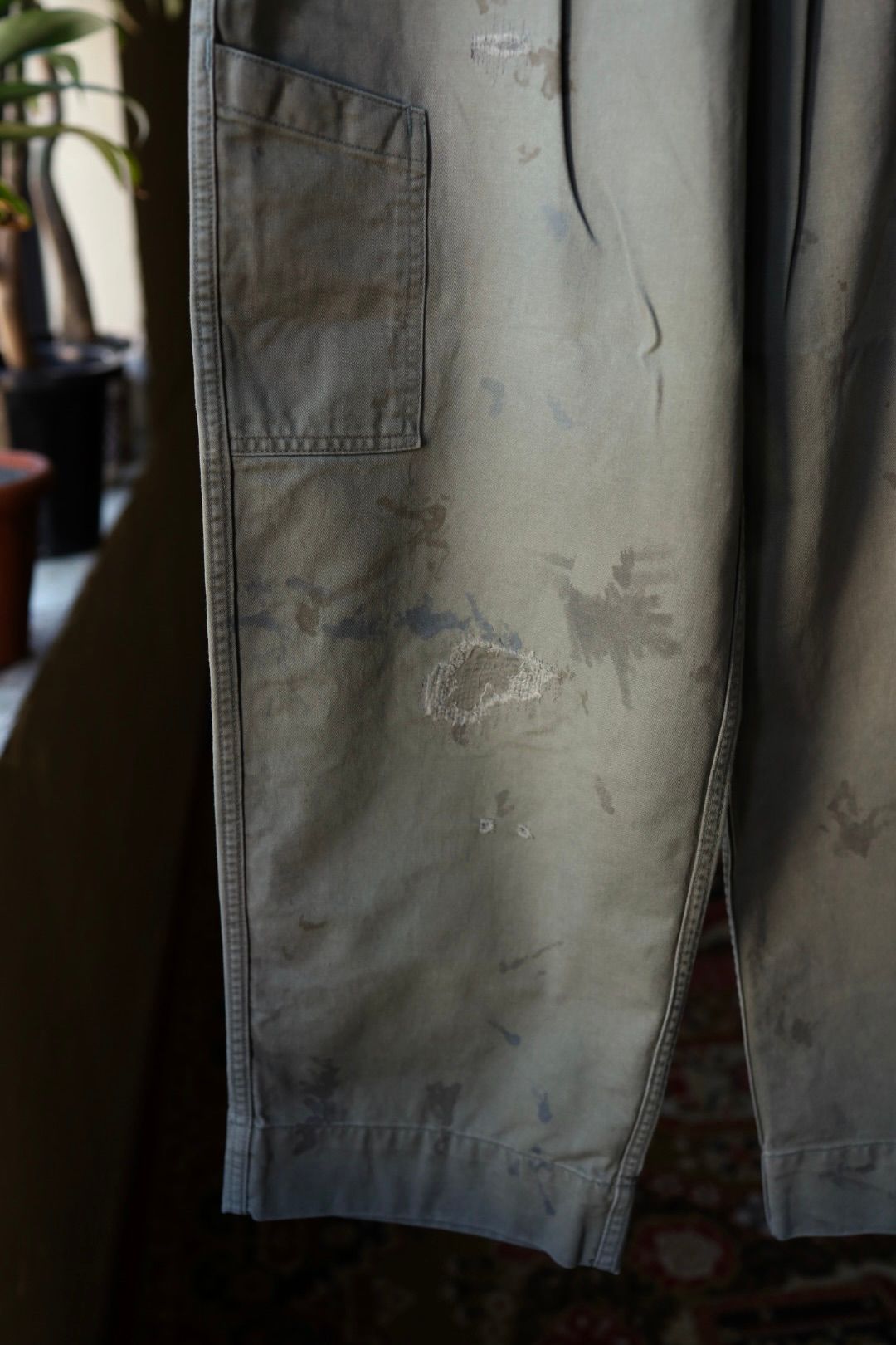 BOW WOW 25FWバウワウ REPAIRED USAF MECHANIC PANTS(BW252-RUMP) AGED SAGE GREEN★10月25日(土)発売!