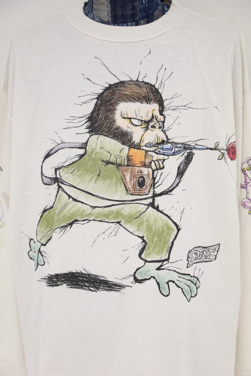 セントマイケル 26AW RUNNING BAPE_LS T-SHIRT (SM-MK1-0000-C38) WHITE☆9月19日(土)発売！