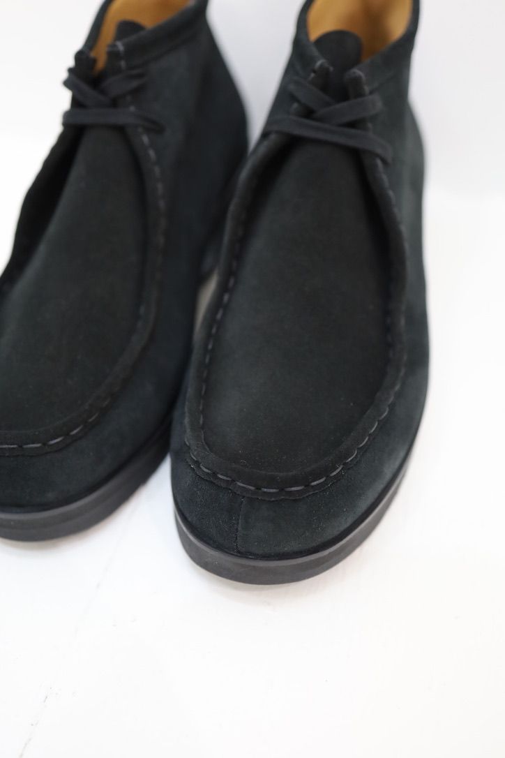 FOOTWORKSフットワークス  チロリアンシューズ Tyrolean shoes in suede leather(F02-0003_M)BLACK☆新作発売！