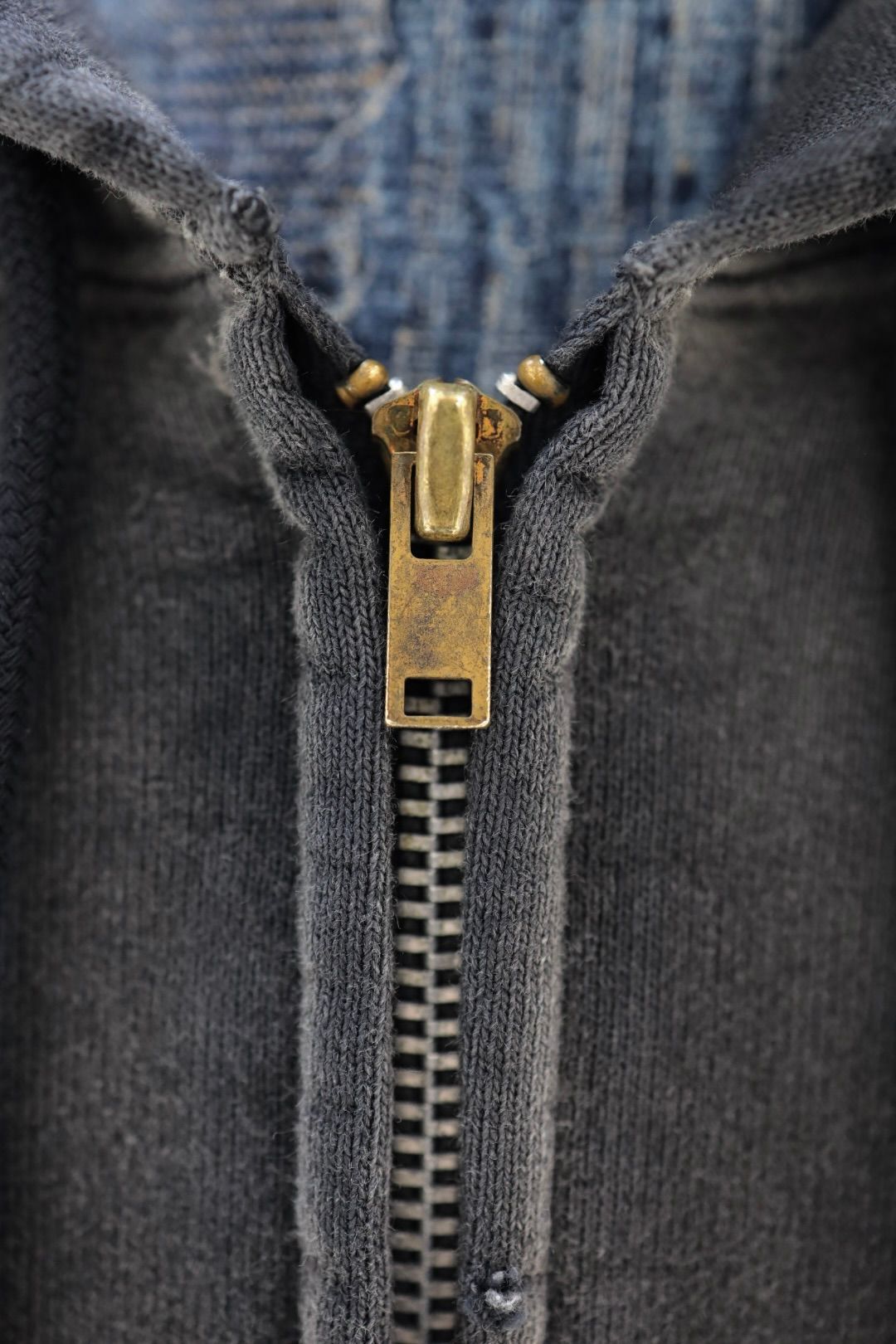 BOW WOW 26SS バウワウ VIETNAM ZIP HOODIE AGED(BW261-VZH) BLACK