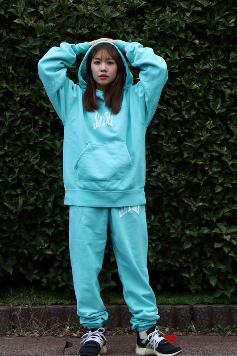 ©SAINT M×××××× 23SS SAINT HOODIE"BLUE"スタイル