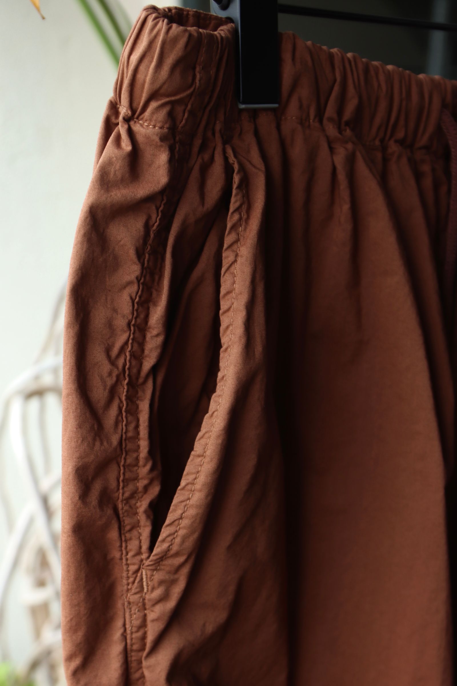 グラフペーパー  25SS Garment Dyed Typewriter Parachute Pants(GM251-40090C)BROWN☆3月8日(土)発売！