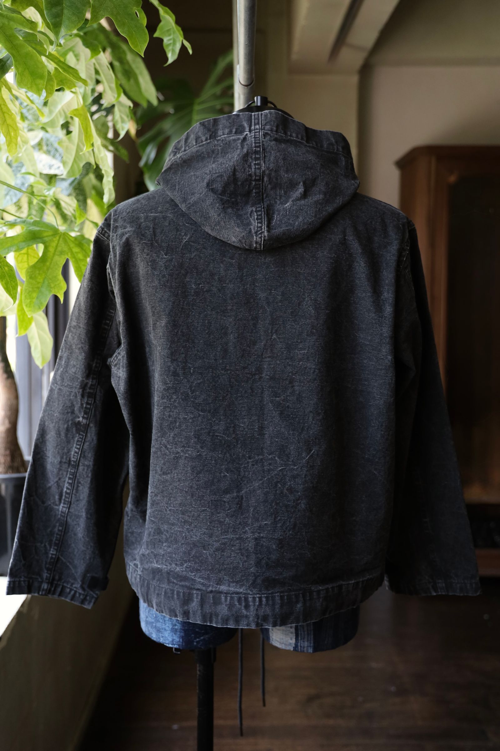 アプレッセ 2025 STYLE2 Vintage US Navy Zip Hoodie (25AAP-01-54)BLACK