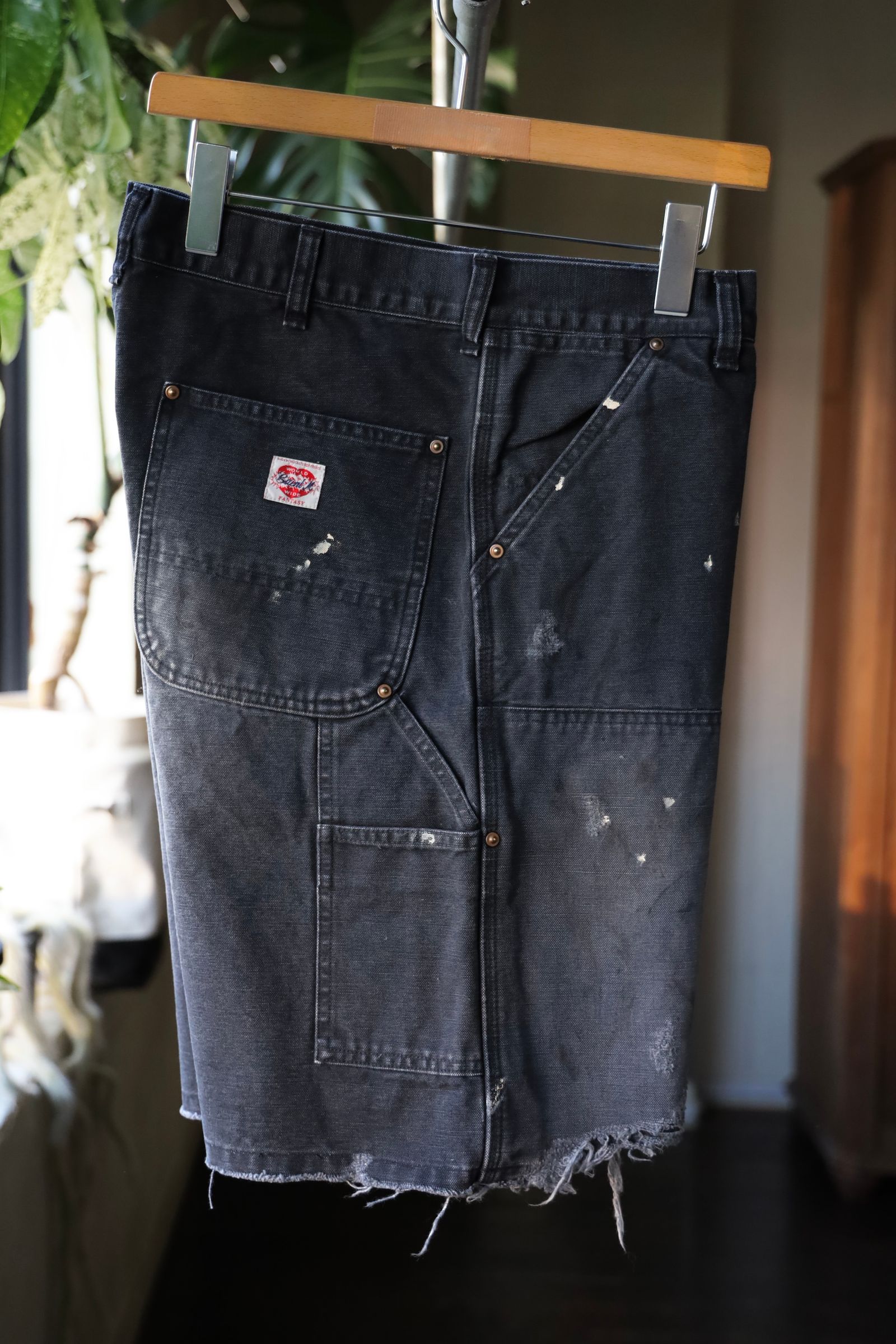 SAINT Mxxxxxx セント マイケル SS25 DOUBLE KNEE SHORTS / BLK