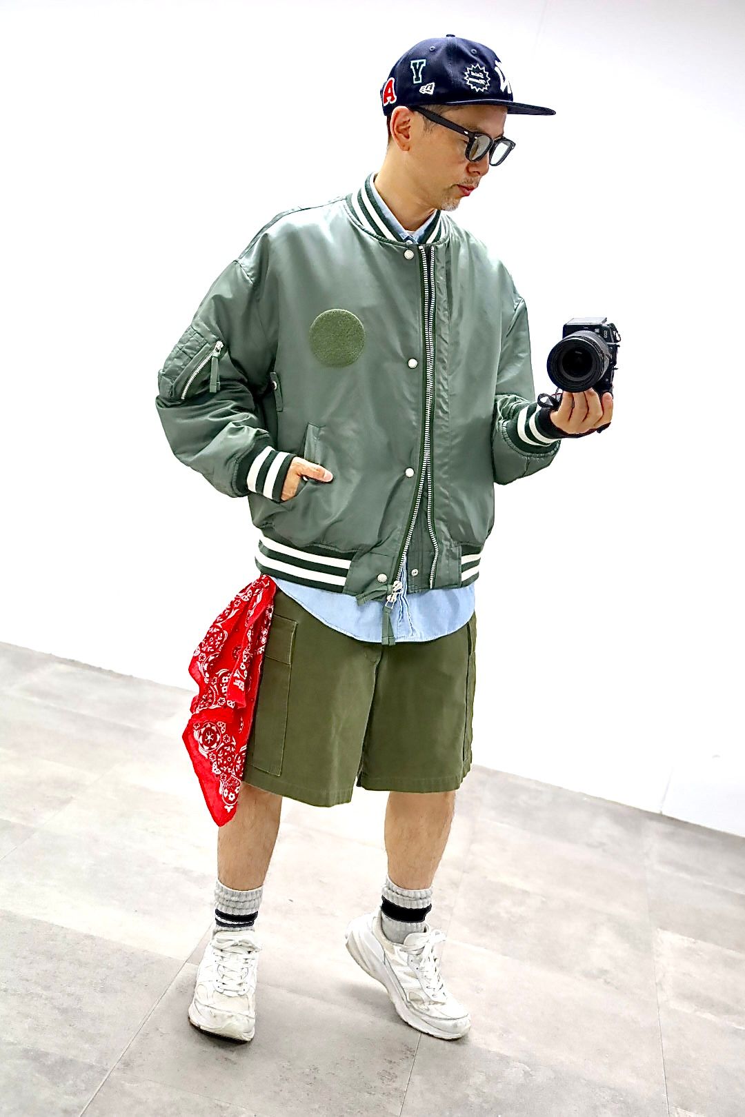 COMME des GARCONS HOMME 26FW リブライン入りナイロンツイルジャケットスタイル