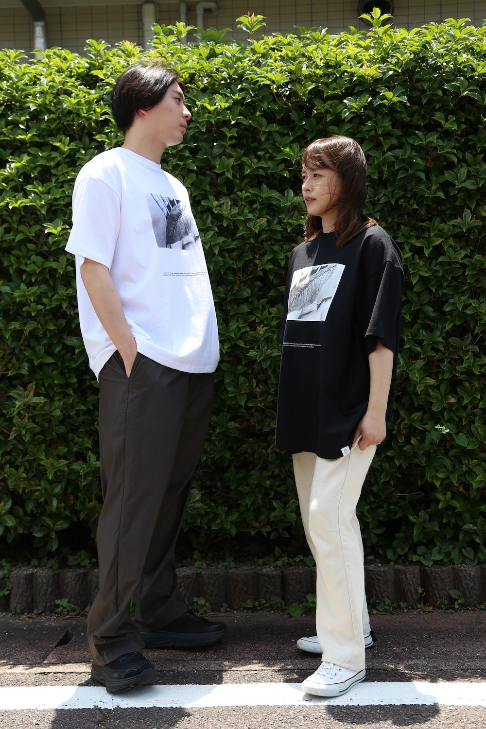 Graphpaper POET MEETS DUBWISE for Graphpaper Oversized Tee “WORDS AND SILENCE” style. 2021.05.29.