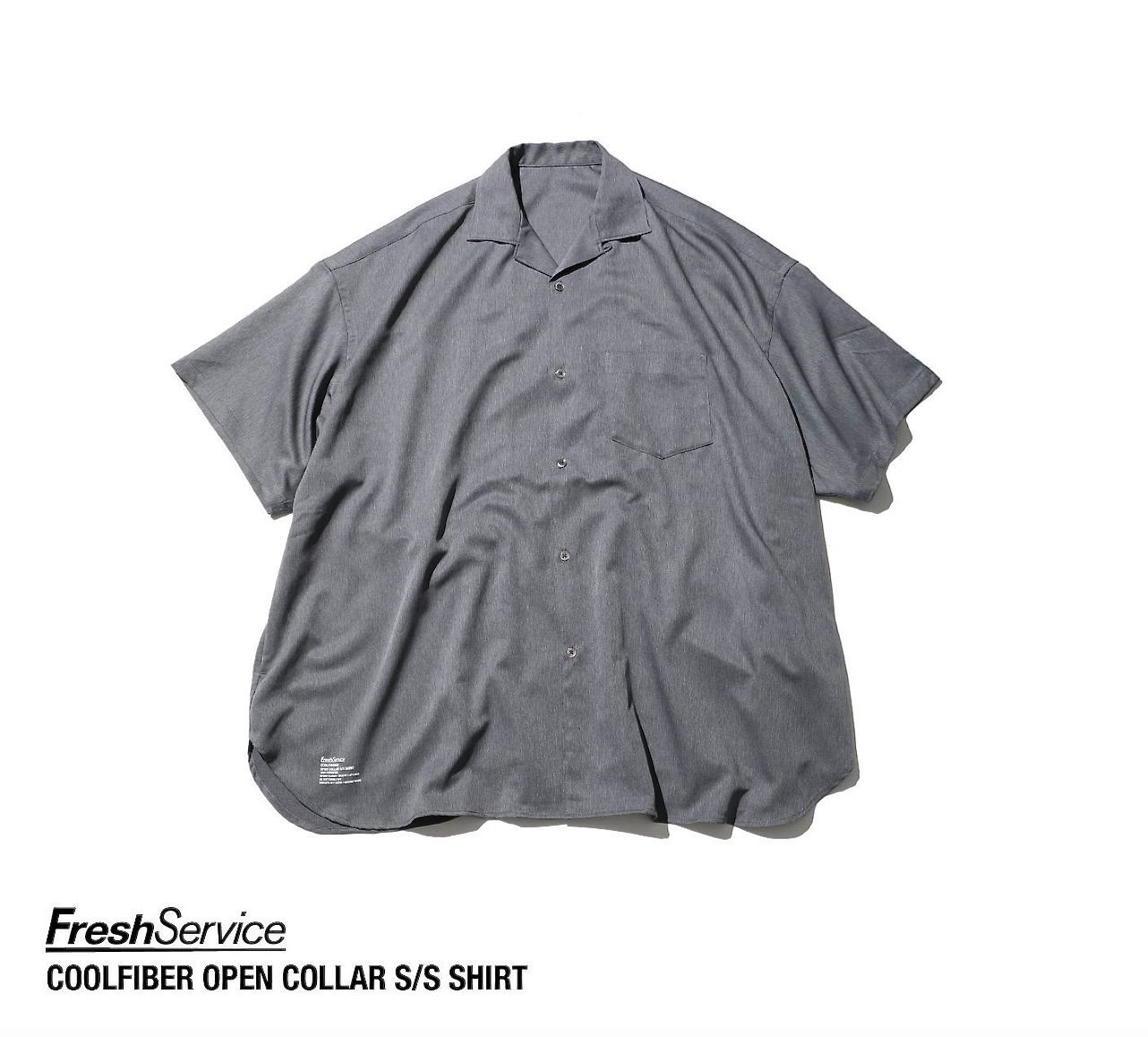 Freshservice coolfiber open collar shirt-