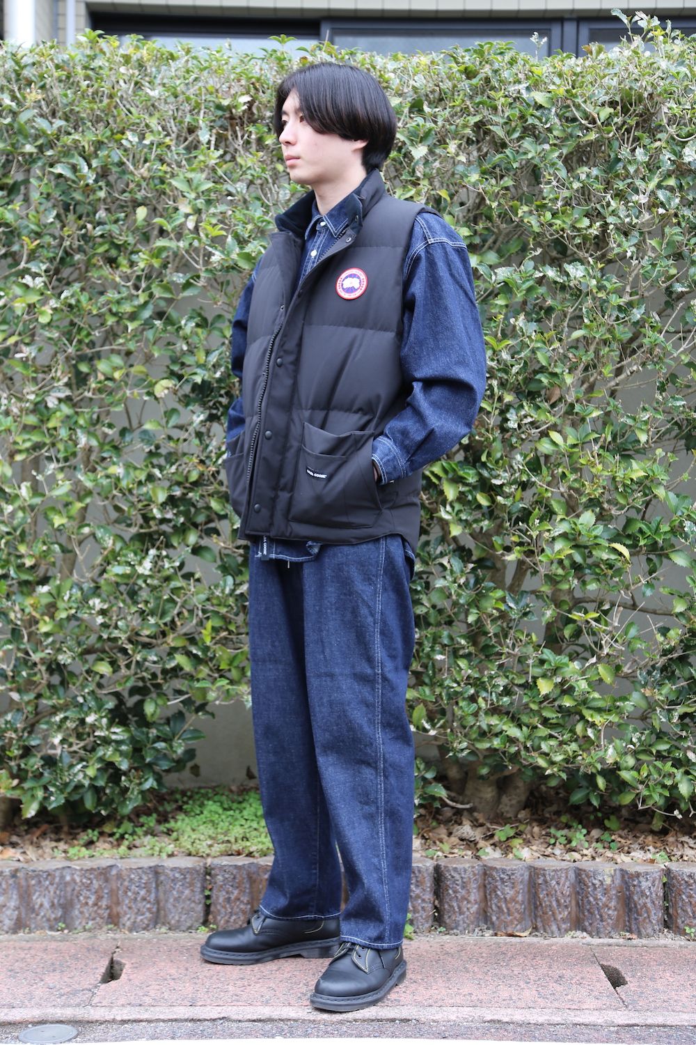CANADA GOOSE  FREE STYLE CREW VEST"BLACK"style.2020.12.27.