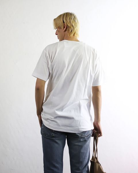 PLAY COMME des GARCONS 24SS PLAY HORIZONTAL 3 HEART S/S T-SHIRT RED HEART style 2024.5.11