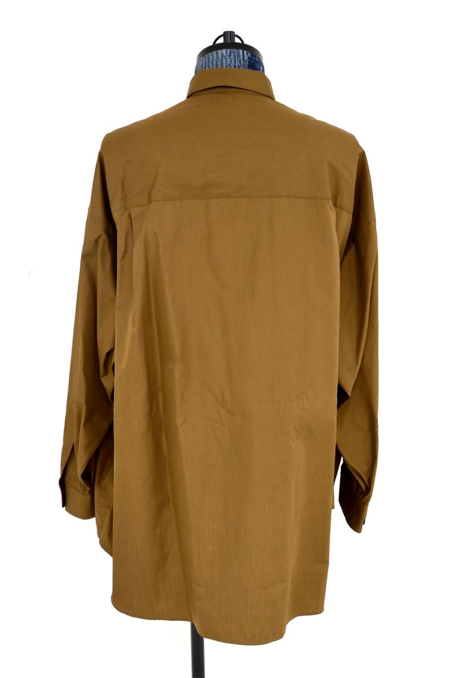 グラフペーパー ALUMO for GP L/S Oversized Regular Collar Shirt(GM263-50230)BROWN