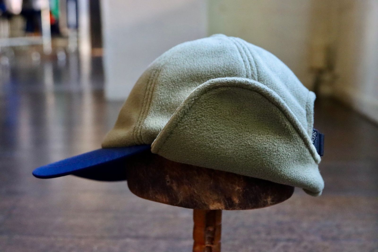 セダンオールパーパスFW23 Arch Logo Ear Flap Fleece Cap(SD23F-CP05)Green x Navy
