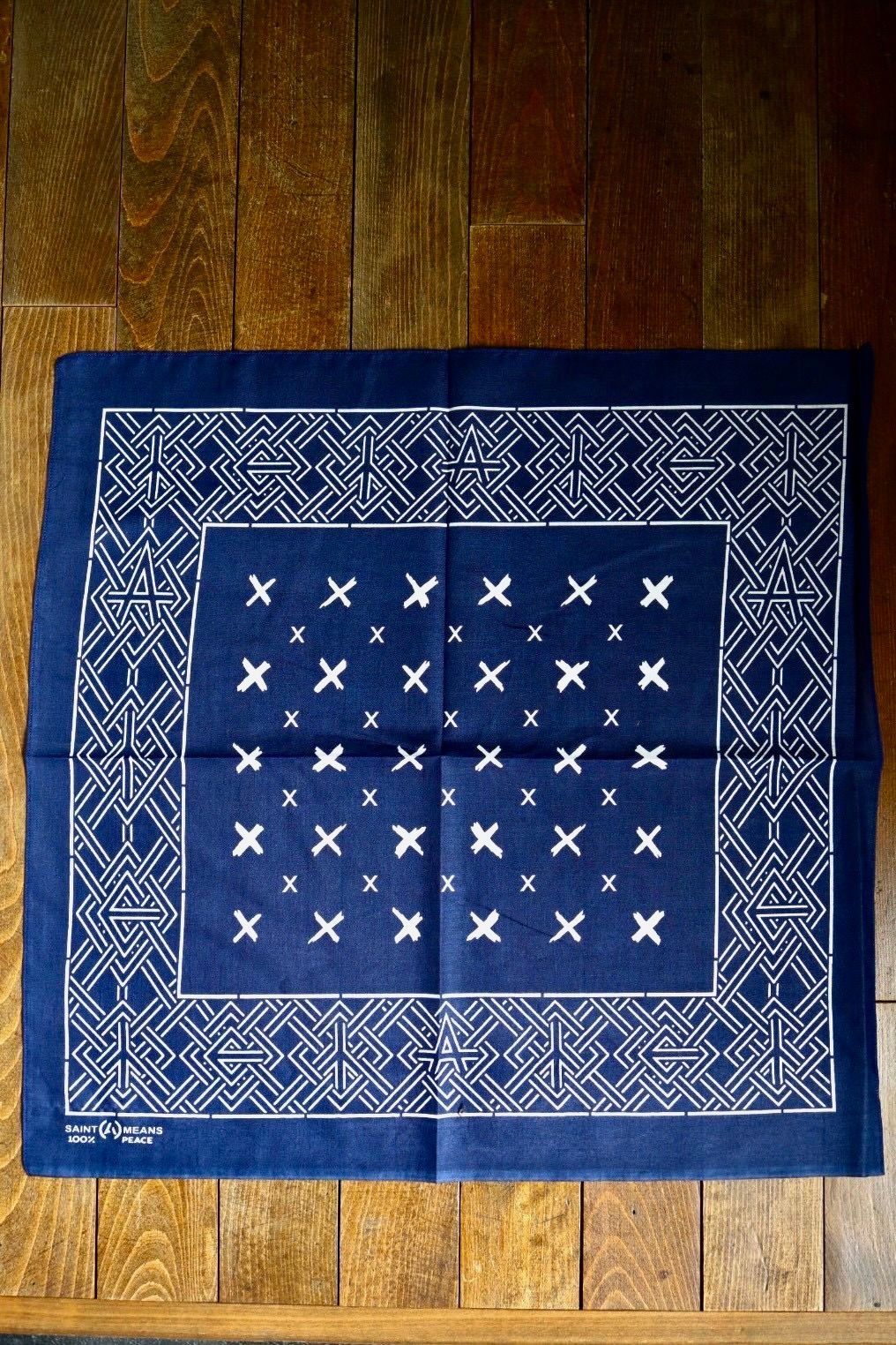 セントマイケル 26AW CROSS BKM_BANDANA(SM-MK1-0000-C62)NAVY☆8月8日(土)発売！