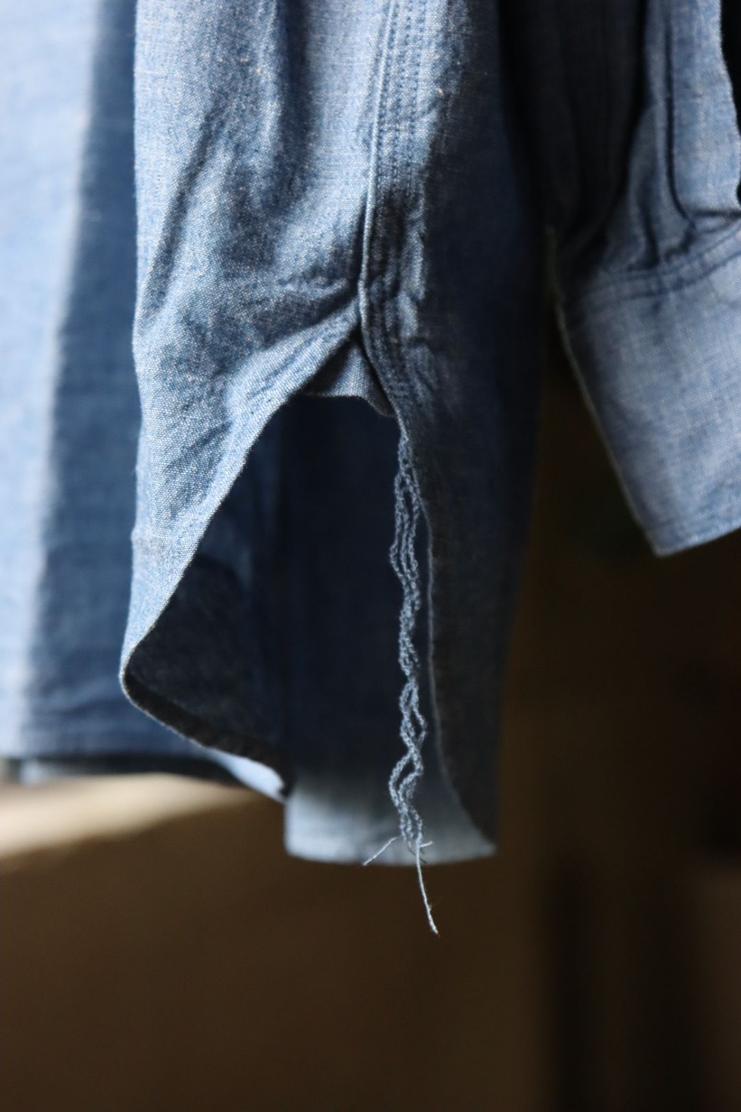 A.PRESSE - アプレッセ23AWシャツ BB Washed Chambray Shirt A.PRESSE - アプレッセ23AWシャツ BB Washed Chambray Shirt