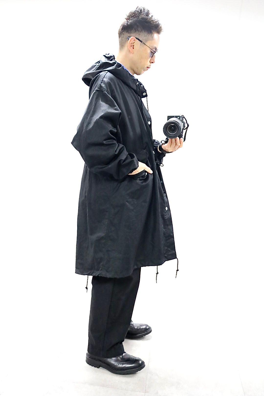 COMME des GARCONS HOMME 26SS 綿麻M-51モッズコートスタイル