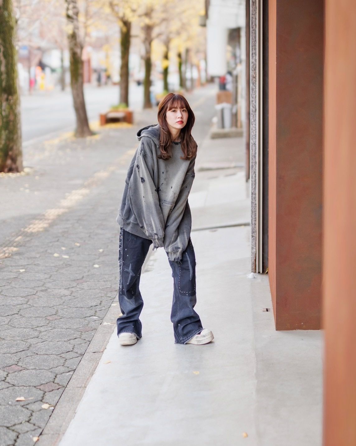 セントマイケル DBL FACE HOODIE (SM-YS1-0000-041)CHARCOAL